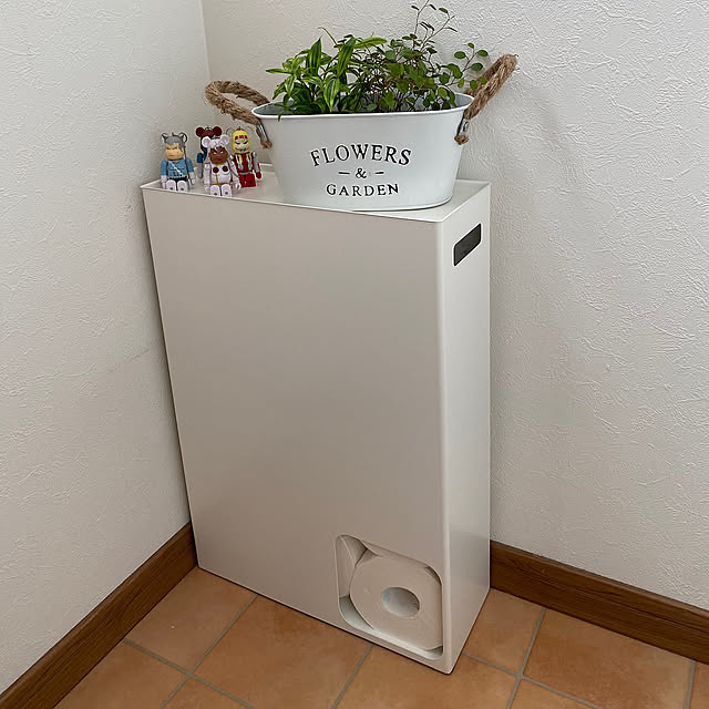 植物のある暮らし,トイレットペーパー収納,中古住宅,こどもと暮らす。,こどものいる暮らし,Bathroom ihwa15の部屋