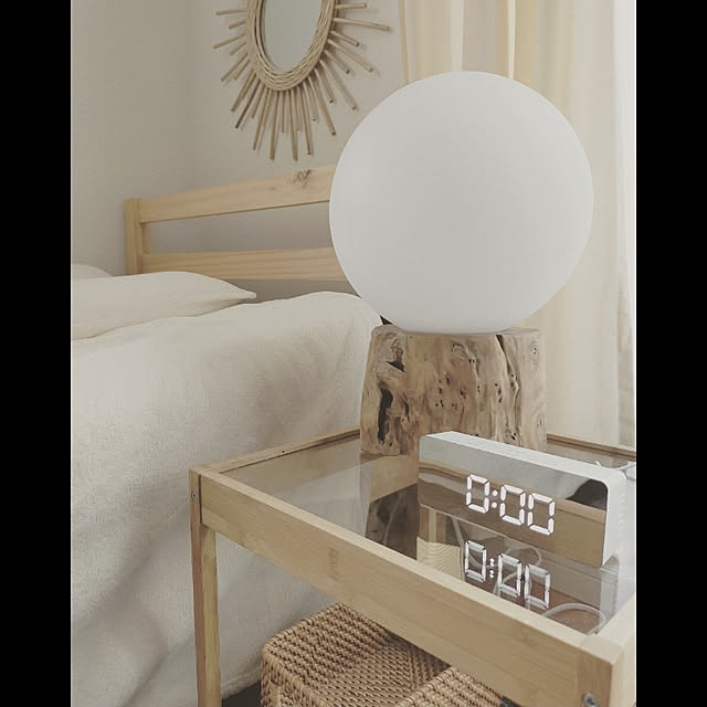 Bedroom,RoomClipショッピング,置き時計,送料無料,おうち見直しキャンペーン mokoの部屋