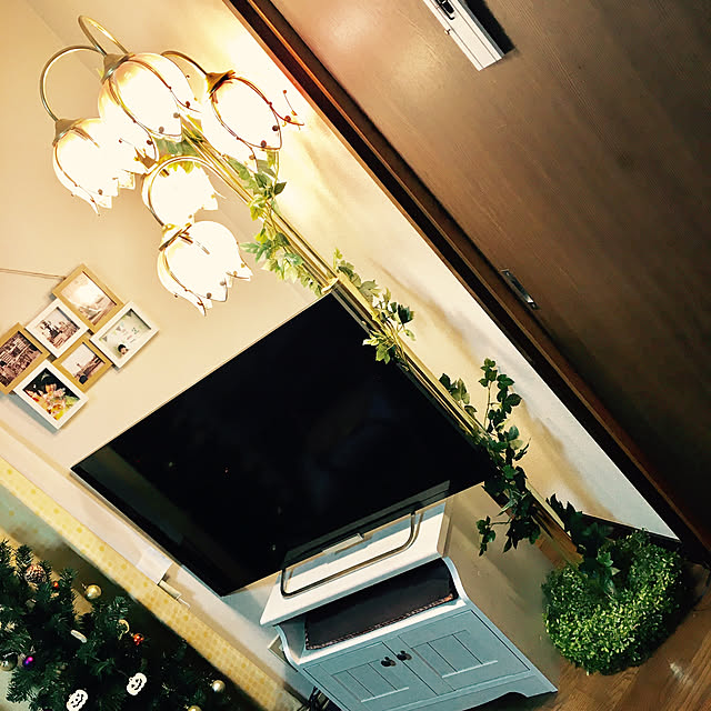 Lounge,初投稿,雑貨,ナチュラル,フェイクグリーン,照明,セリア onechiの部屋