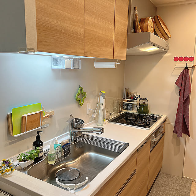 Kitchen,キッチンシンク,マンション,日常の風景,春,4月,暮らしを楽しむ,ふたり暮らし,夫婦2人暮らし,マンション暮らし,日々の暮らし,心地よい暮らし,日常を過ごしやすく暮らしやすく,季節を楽しむ暮らし,日々を大切に。,フォロー&♡ありがとうございます✨,見てくださってありがとうございます✨,春のスタンプラリー,花のある暮らし,Aesopハンドソープ,蒸篭のある暮らし,スタンプラリー5日目 ponme33の部屋
