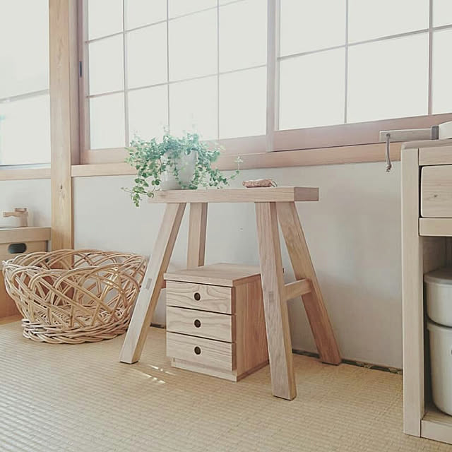 Lounge,ベンチ,チェスト,かご,和室,マイホーム,ナチュラルインテリア,シンプルインテリア,木の家,無印良品,ナチュラル,シンプル,インスタ→yu_mi_ho,いいね&フォローありがとうございます☆,楽天roomやってます,注文住宅,creema yumihoの部屋