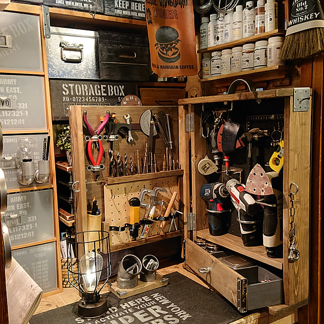 工具をもっと使いやすく!DIYで作る工具箱・工具棚の実例集 工具をもっと使いやすく!DIYで作る工具箱・工具棚の実例集