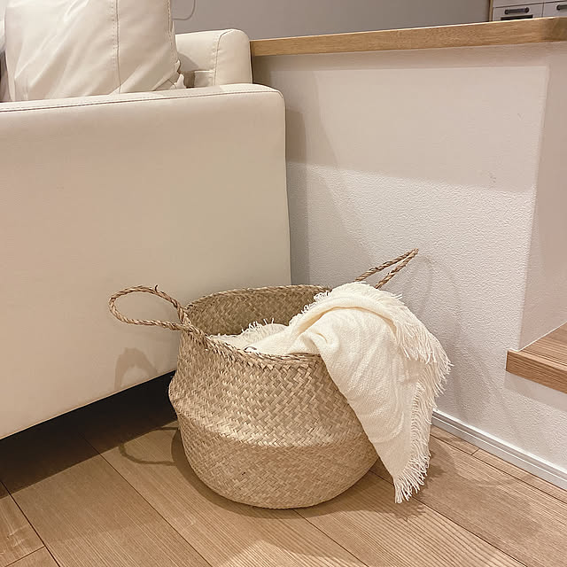 ひざ掛け,ナチュラル素材,こどもと暮らす。,IKEA,リビング,ソファ,Lounge,フローディス nonfuuの部屋