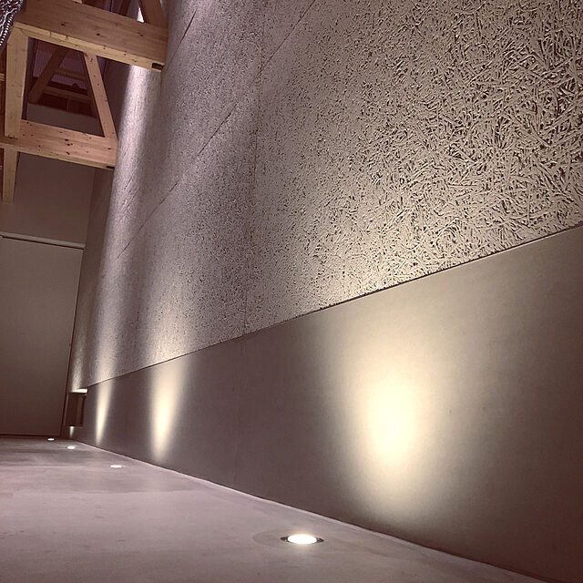 廊下,モルタル,木毛セメント板,アップライト,ナチュラル,北欧,クール,On Walls makimakiの部屋