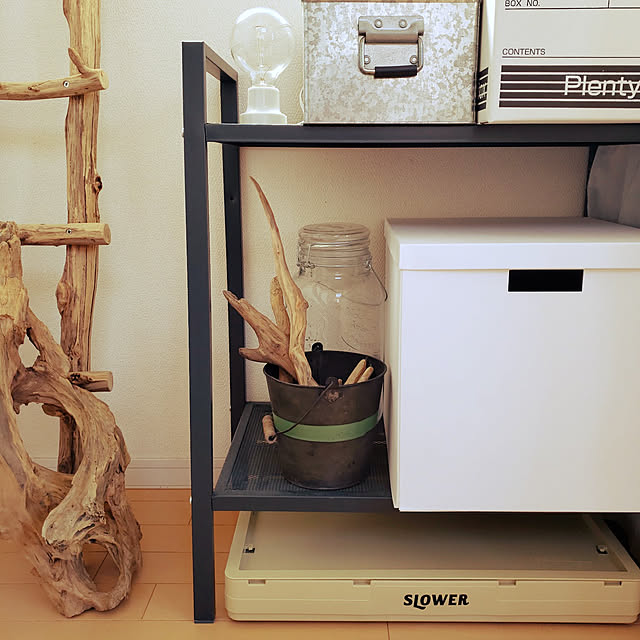 Bedroom,RoomClipショッピング,夏のスペシャルクーポン,IKEA,こどものいる暮らし,モノギャラリー,SLOWER コンテナボックス,Estoril,流木,RoomClipの皆様ありがとうございます wanidaの部屋