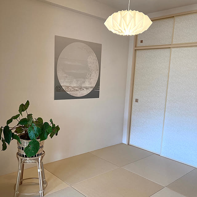 Lounge,DIY,エコカラット,LIXIL,アートのある暮らし,マンション和室,エコカラットセルフ,和室,レ・クリント,和紙畳,ジャパンディ marukoの部屋