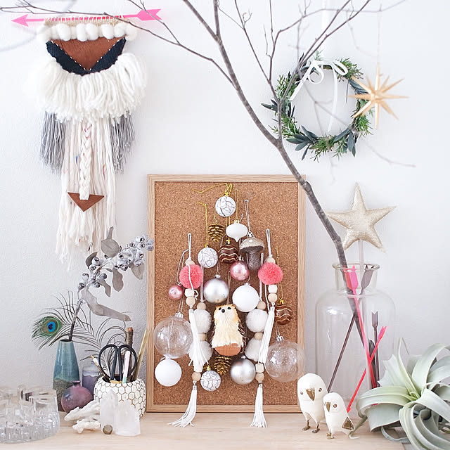 My Desk,BOHO,ニトリクリスマスワークショップ,クリスマス,ニトリ Katsuraの部屋