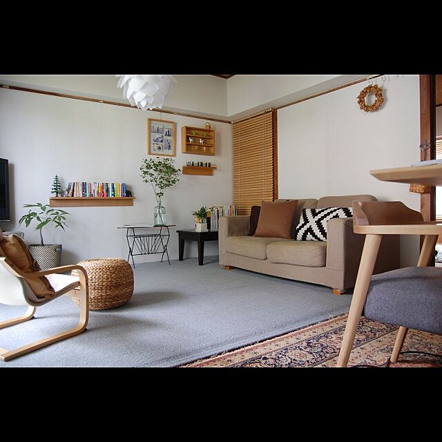 Lounge,北欧,ニトリ,IKEA,無印,ティンバーヤード natsuの部屋
