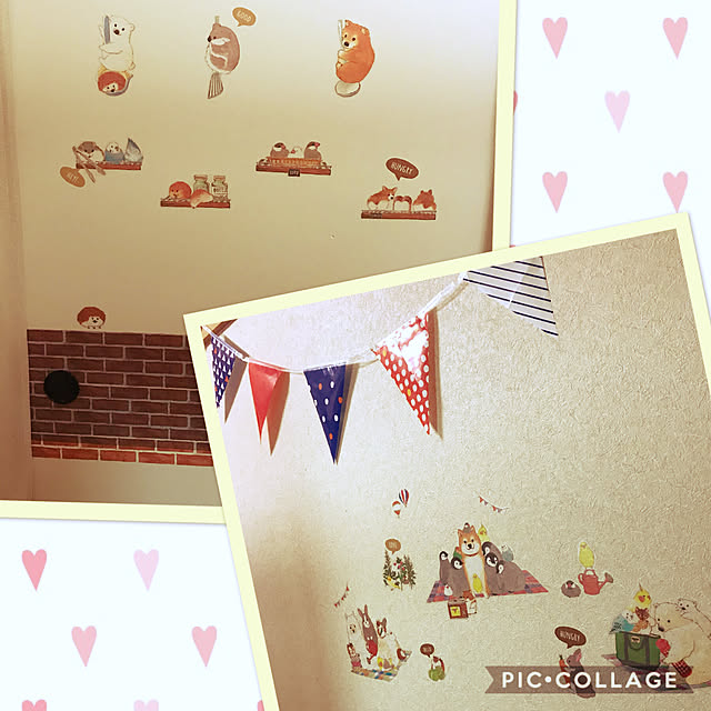 On Walls,襖プチリメイク,ウォールステッカー,セリア,子ども部屋,お部屋改造中,いつもいいねやコメありがとうございます♡,やりたい事いっぱい!!,フォロワー様1500名様超！感謝です♡ ai-nの部屋