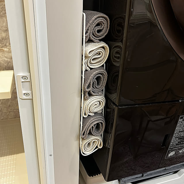 Bathroom,メッシュパネル,ワイヤーパネル,タオル,タオル収納,タオルストッカーdiy,タオルストッカー,DIY mikomaruの部屋