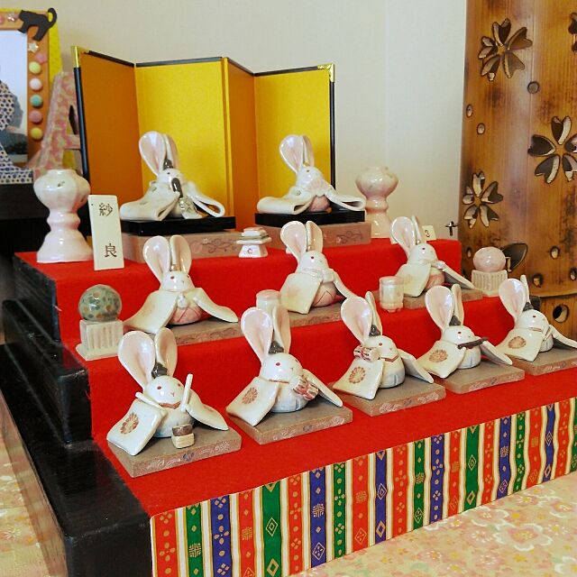 ひな祭り,陶器系雑貨,うさぎ,和雑貨,さくら,竹細工 qlo-nekoの部屋