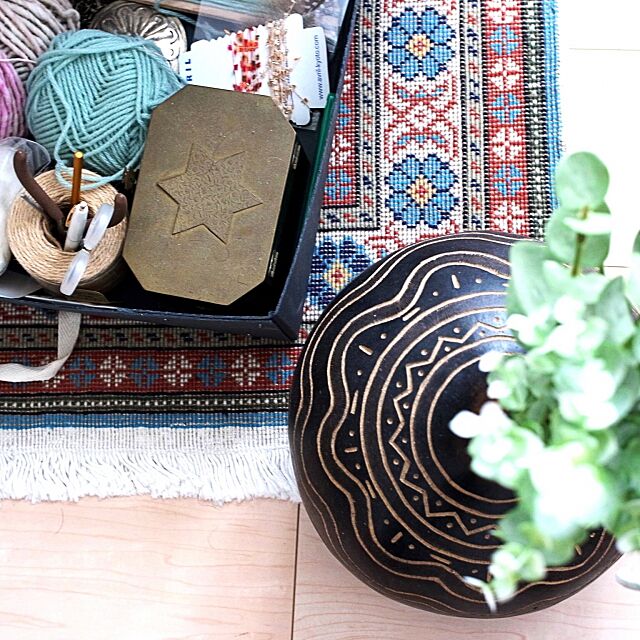 トルコ絨毯,アフリカン,アフリカ,壺,Boho Style,BOHO Katsuraの部屋