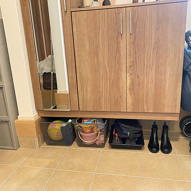 Entrance,ナチュラル,玄関,モノトーン,玄関収納,収納スペース,収納グッズ,収納ラック,玄関先,収納アイデア,IKEA,100均 hiyokoの部屋