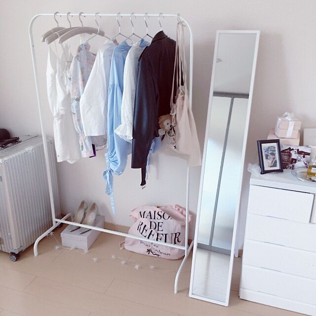 My Shelf,IKEA,ニトリ,ハンガーラック,姿見 misamisa1225の部屋