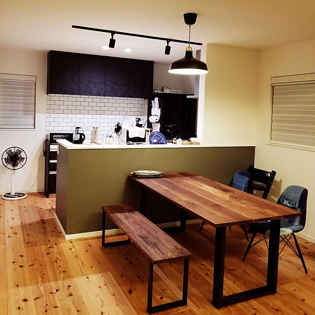 Kitchen,無垢材,インダストリアル,IKEA MARoomの部屋