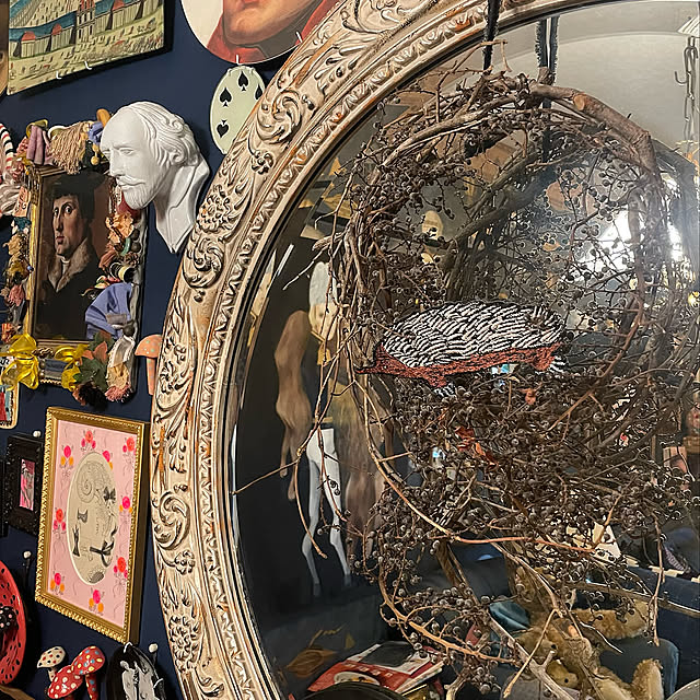 コストコのミラー,アスティエ・ド・ヴィラット,アートのある暮らし,アート,ジョンデリアン,ドライフラワーのある暮らし,松下さちこ,On Walls okyame-chanの部屋