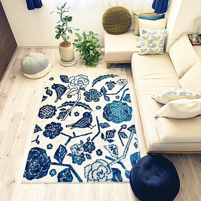 Lounge,リセノのソファ,アウトレット品,DESIGN LIFE,スミノエラグ,観葉植物のある暮らし,癒しスペース,RCの出会いに感謝♡,マンション暮らし,見て頂きありがとうございます,イベント参加,IDEE ミニプーフ haru29の部屋