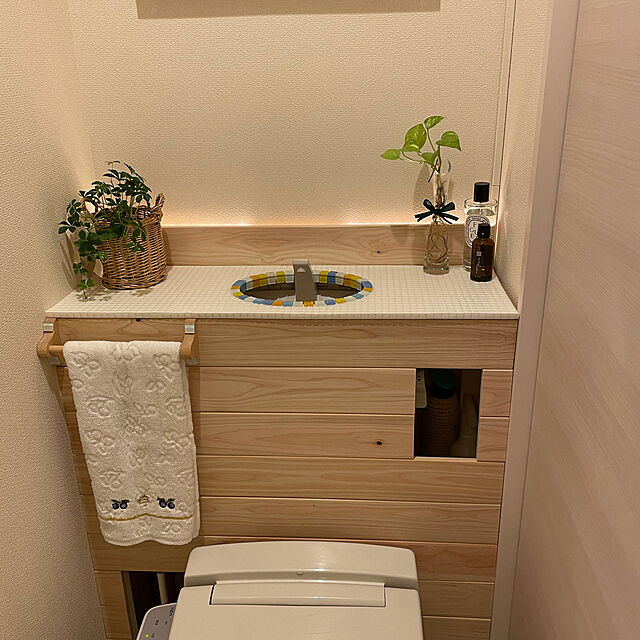 タンクレス風トイレDIY,ナチュラル,Bathroom hirohiro211の部屋