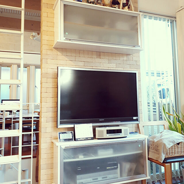My Shelf,オーディオ,テレビ周り,IKEA,キッチン吊り戸棚 rei.yの部屋