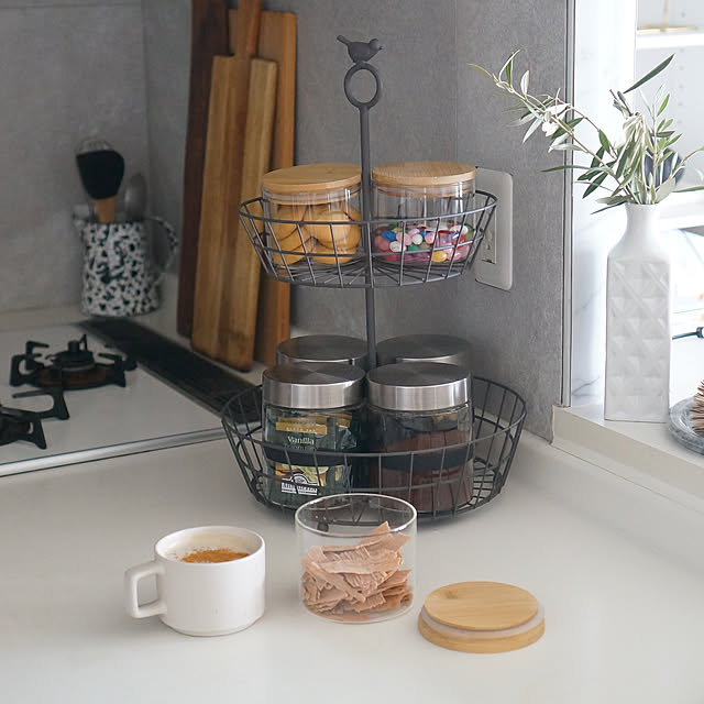 Kitchen,お菓子収納,シンプルインテリア,マンションインテリア,DIY,コメントお気遣いなく♡,おうち時間を楽しむ,北欧モダン,ダイソー,北欧モノトーン,インテリア,簡単DIY,マンション暮らし,海外インテリアに憧れる,ホワイトインテリア,インテリア好き,プチプラインテリア,シンプルモダン,100均,100均インテリア,セリア,ナチュラルキッチン mlemonの部屋
