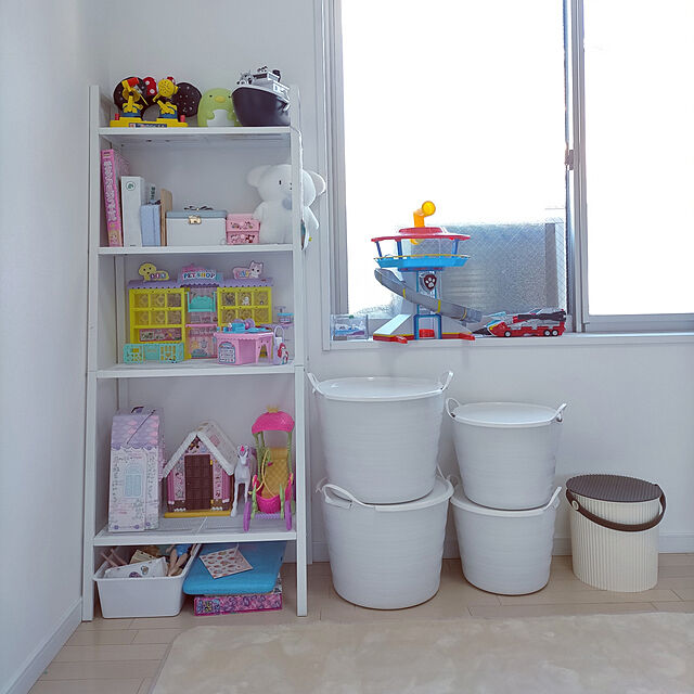 Overview,子供部屋&キッズスペース,バケツ収納,ポイポイ収納,おもちゃ収納,IKEA　レールべリ yu-pocoの部屋