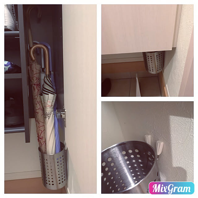 Entrance,傘立てDIY,100均,ニトリ,D- room salasaの部屋