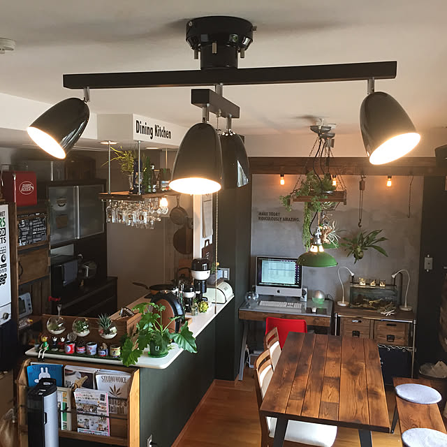 Overview,ニトリ,ニトリ照明モニター,照明,家呑み同好会！,カフェ風インテリア,訪問にムラがあってゴメンなさい。,3LDK,男前インテリア,インダストリアル,RC大阪支部,インスタやってます！,ichi976.craftworks,いいね&フォローありがとうございます☆,マンション,セルフリノベーション ichiの部屋