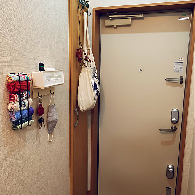 マスク収納,ハンカチ収納,ダイソー,雑貨,100均,DIY,一人暮らし,セリア,賃貸,Entrance ass_____8の部屋