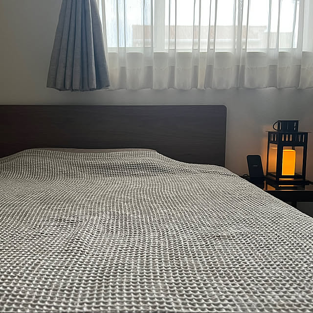 Bedroom,IKEAランタン,無印良品ベッド,寝室,癒し,イベント参加中 stの部屋
