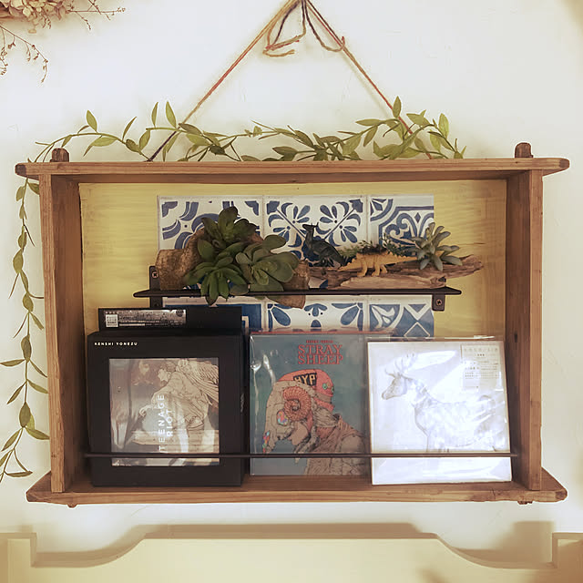 壁紙屋本舗,かべがみや本舗,CDディスプレイ,CDラック DIY,CD DVD 収納,CD収納,ウォールデコレーション,DIY,セリア,プチDIY,流木ディスプレイ,My Shelf paradise_viewの部屋