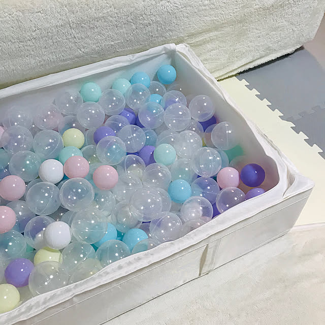 ボールプール♪,パステルカラー,skubb,スクッブ,IKEA,ソファーまわり,赤ちゃんグッズ,赤ちゃんのいる暮らし,賃貸でも可愛く♪,Lounge atm1990の部屋