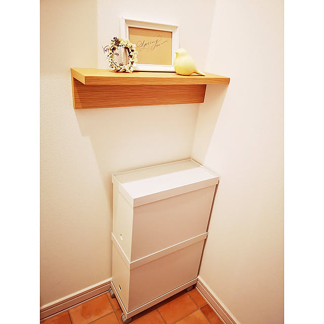 Bathroom,ナチュラル,北欧,北欧インテリア,シンプルインテリア,雑貨,無印良品 収納,ファイルボックス,トイレの収納 hacoralの部屋