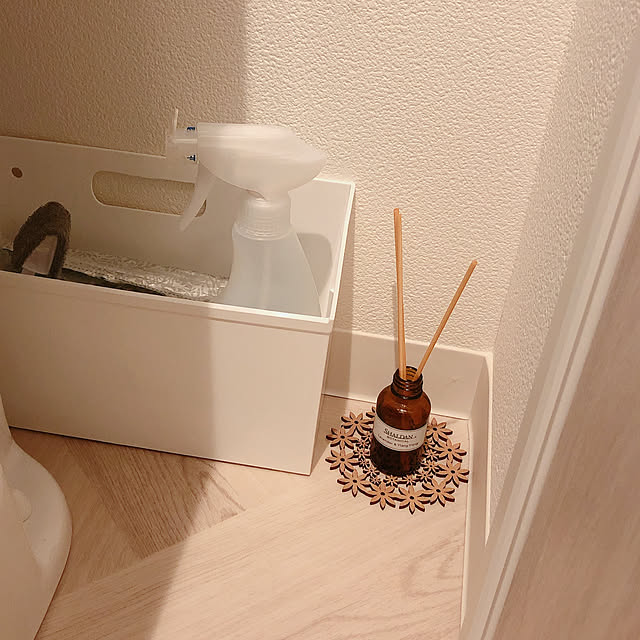 トイレの収納,一人暮らし,1R,ひとり暮らし,リノベーション物件,古いマンション,Amazon,100均,Bathroom newsummerorangeの部屋