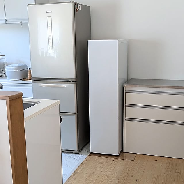 Kitchen,アイリスオーヤマ,セカンド冷凍庫,白いキッチン,タカラスタンダードのキッチン PEROの部屋