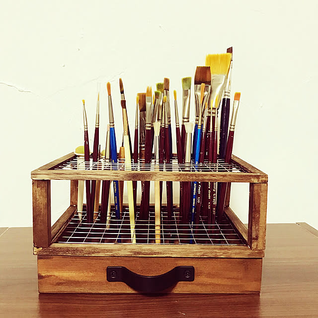 My Desk,ハンドメイド,DIY,セリア,100均リメイク,セリアリメイク,木箱DIY,LIMIAに作り方載せました,ダイソー,100均 saaaa3348の部屋