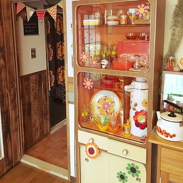 My Shelf,食器棚,レトロ,昭和レトロ,昭和レトロ部,レトロ鍋部 koumeの部屋