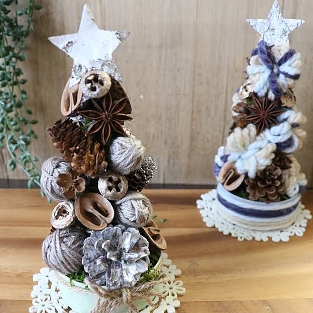 Lounge,クリスマス雑貨,クリスマスツリー,ハンドメイド,リメ缶,100均,セリア,ダイソー,雑貨 asami_maedaの部屋