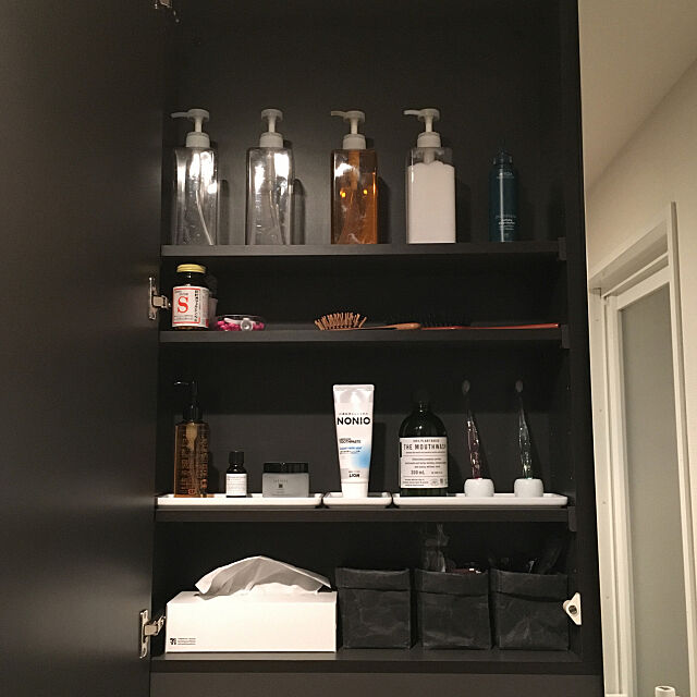 無印良品,紙和,鏡面収納,洗面収納,My Shelf sappetaの部屋