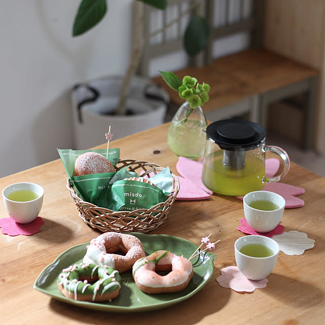 Kitchen,tea time,ミスド,Mister Donut,緑茶,お茶セット,おうちカフェ comiriの部屋