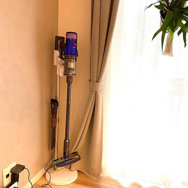 コウモリラン,プラントハンガーはDIY,掃除機,コードレスクリーナースタンド,コードレス掃除機,ダイソンV12,買ってよかったもの,見てくださりありがとうございます ˒˒*,DIY,DIY初心者,On Walls Chico.の部屋