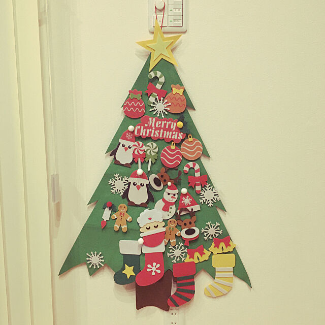 クリスマスツリー,クリスマスツリー 壁掛け,クリスマス,Lounge sashisusoooの部屋