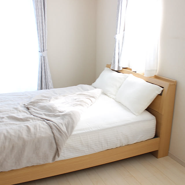 Bedroom,ニトリ,モノトーン,Nスリープ,ホワイトインテリア,ナチュラルインテリア shk6.22の部屋