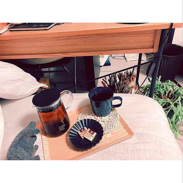 Bedroom,1K,7畳,ナチュラル,ひとり暮らし,丁寧な暮らしがしたい,夜のリラックスタイム,無印良品,ベッド shiの部屋