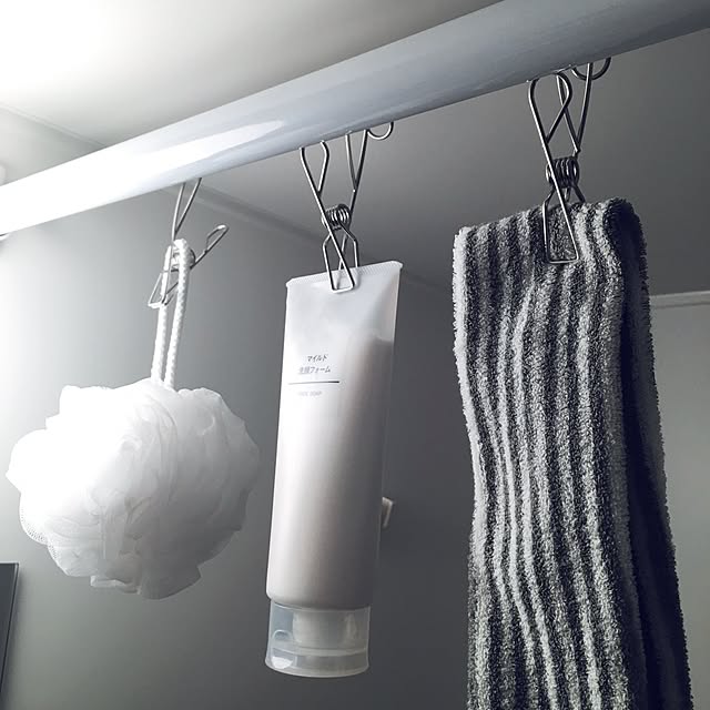 Bathroom,モノトーン,無印良品,一人暮らし SAYAの部屋