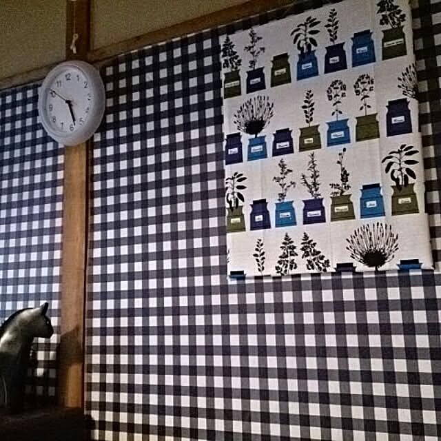 On Walls,セリア,ファブリックパネル,IKEA,砂壁 haruの部屋