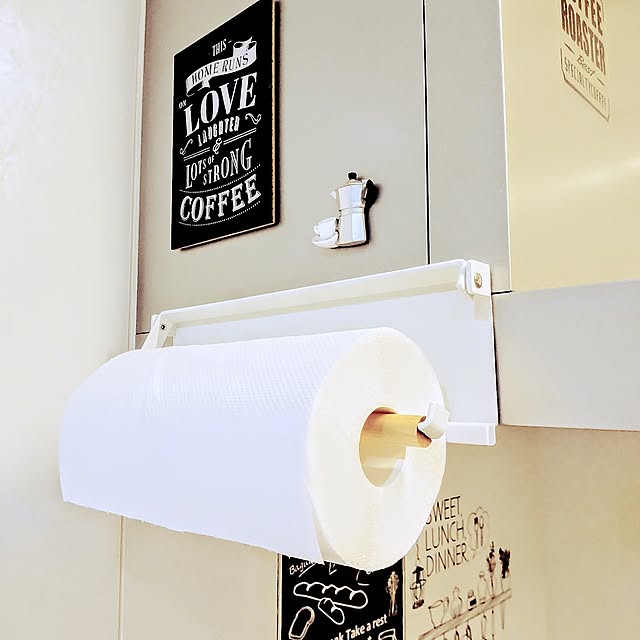 Kitchen,キッチンペーパーホルダー,便利グッズ,買ってよかった,省スペース,マグネット付き,トスカ,山崎実業,換気扇フード,シンプルデザイン,おしゃれキッチン,カフェ風キッチン,イライラ解決 rrapの部屋