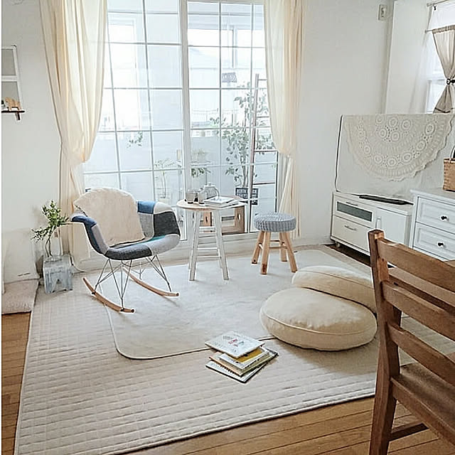 RoomClip mag 掲載,いつもいいねありがとうございます♡,ソファーのない暮らし,読書タイム,Bathroom,記録用 naoの部屋