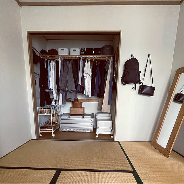押し入れ改造,シンプリスト,おうち時間,余白のある暮らし,ミニマルライフ,持ちすぎない暮らし,シンプルライフ,ミニマリスト,丁寧な暮らし,押し入れ,見直し,そうじを楽にする,Bedroom,和室,無印良品 joker27の部屋