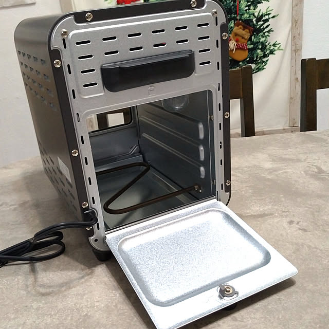 トースト,レコルト,ノンフライ,エアーオーブントースター,Air Oven Toaster,グレー,キッチン家電,recolte,簡単調理,スリム設計,背面開くよ～,お手入れが楽 saayaの部屋