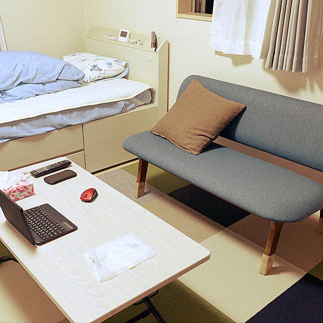 #7畳1kでもなんとかなる,一人暮らし,ニトリ,#50代の単身赴任,ソファ,Lounge Takoichiの部屋